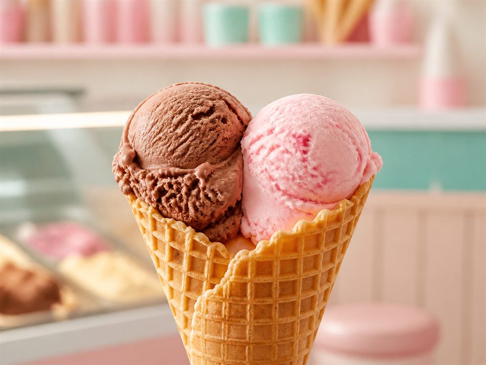 Dos bochas de helado