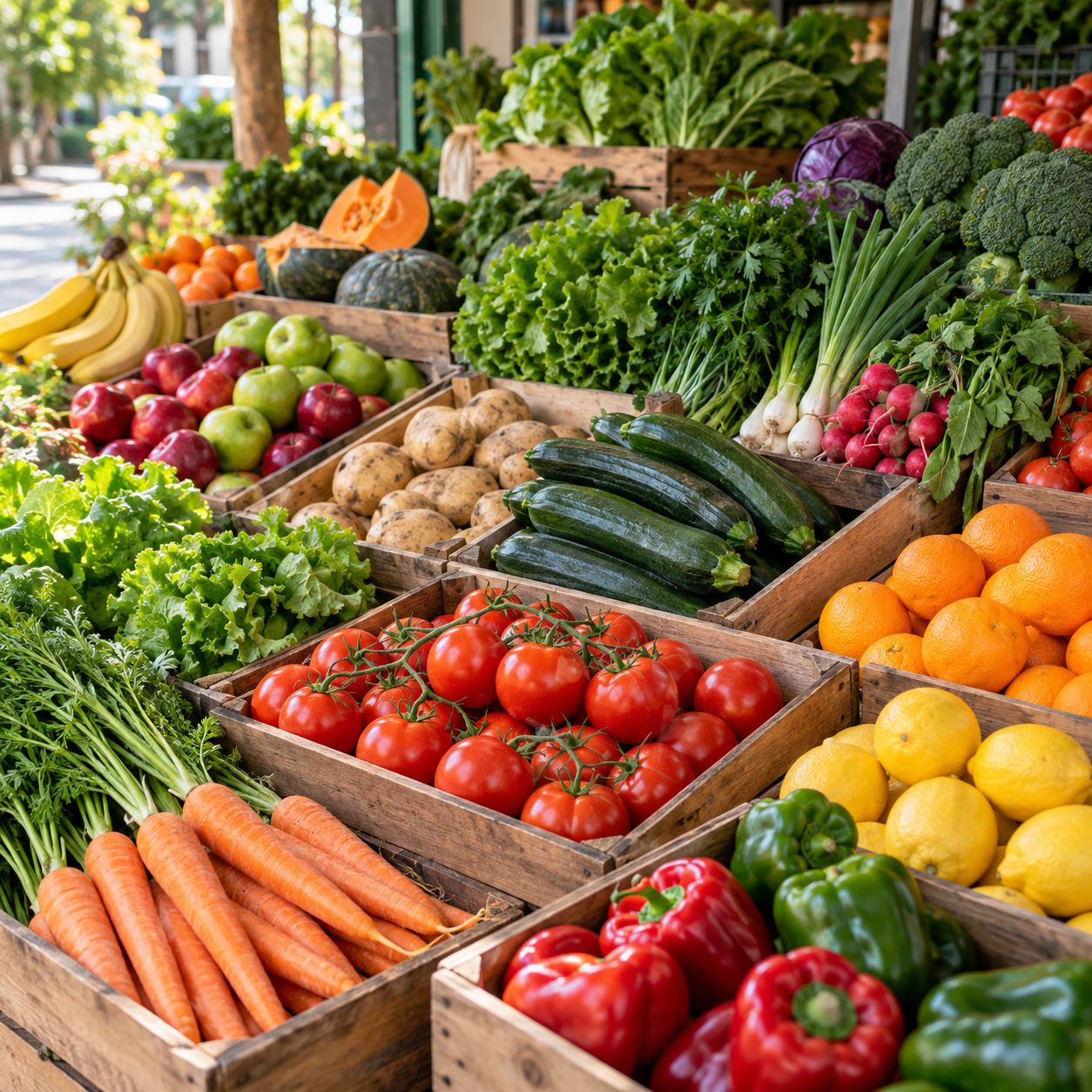 Frutas y verduras frescas